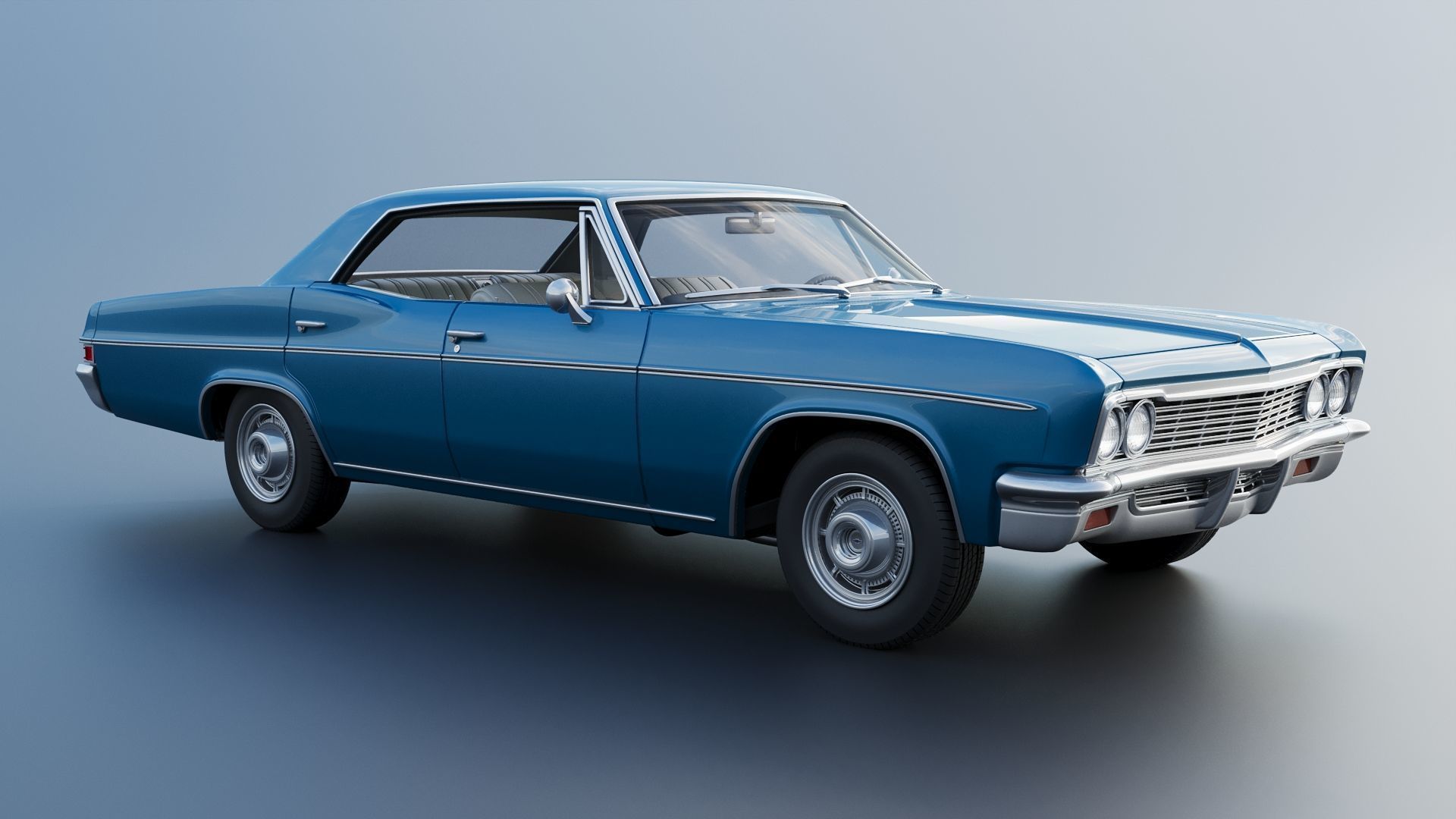 Chevrolet Impala 4-Door 1966 3D print model_12