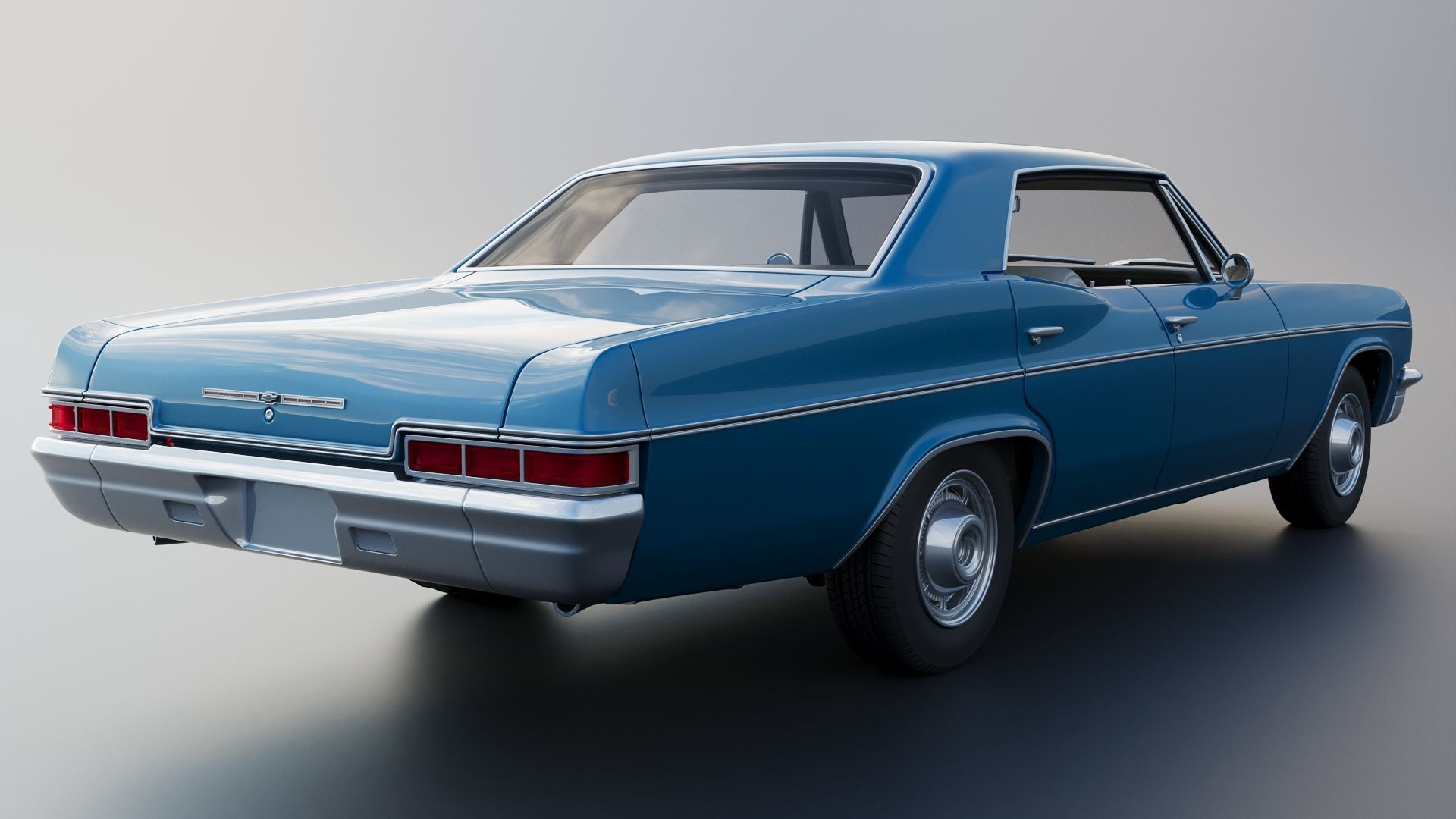 Chevrolet Impala 4-Door 1966 3D print model_8