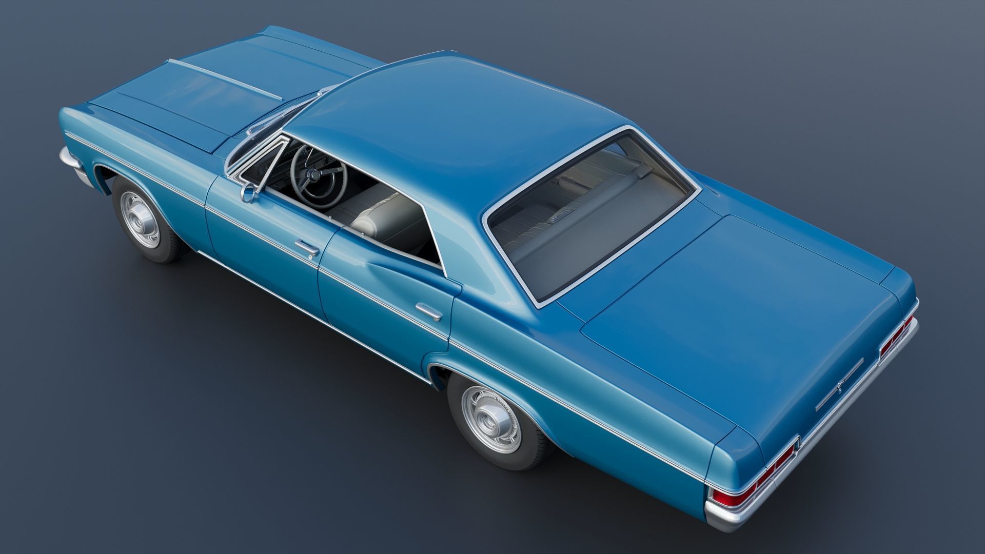 Chevrolet Impala 4-Door 1966 3D print model_6