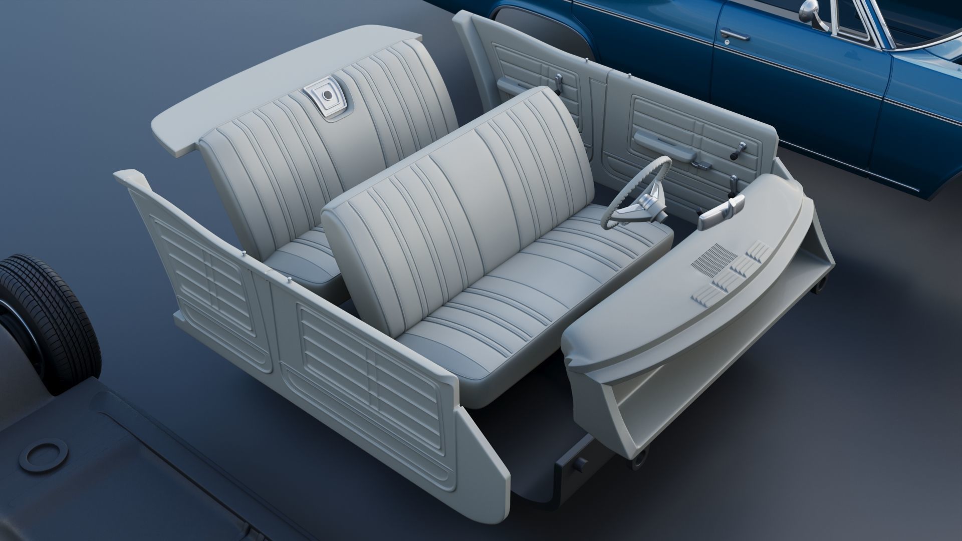 Chevrolet Impala 4-Door 1966 3D print model_30