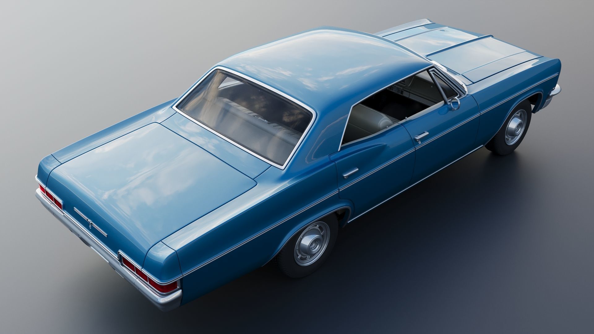 Chevrolet Impala 4-Door 1966 3D print model_9