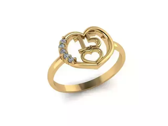 Anel 15 Anos Cravejado