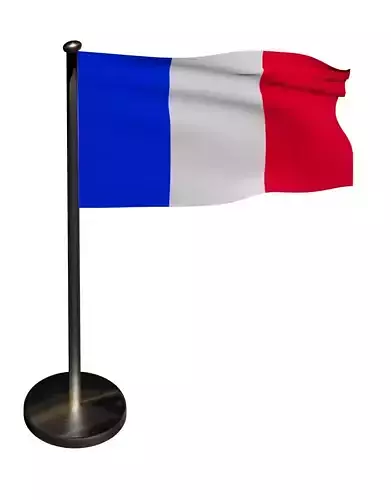 France Flag 3D model