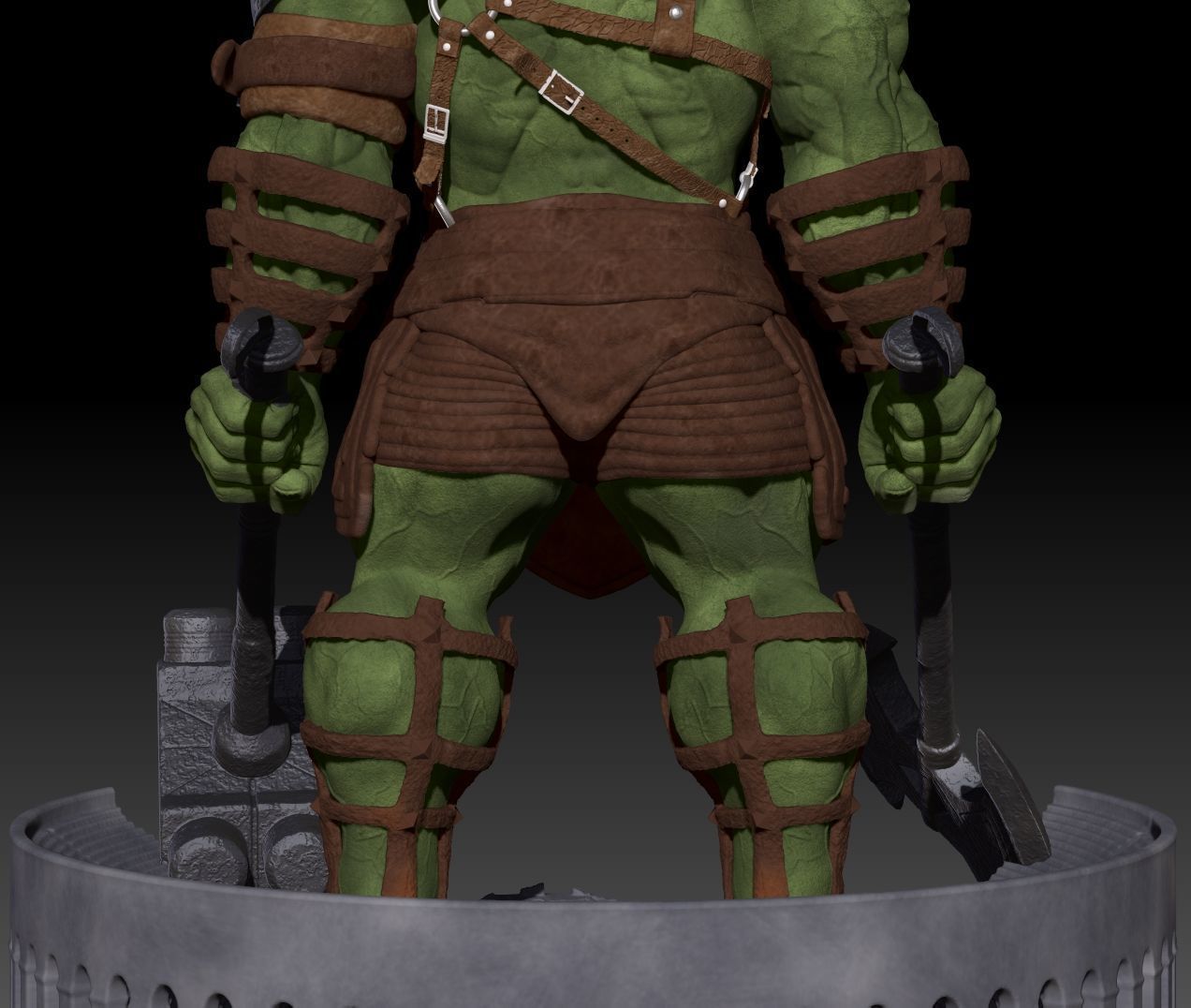 Hulk Gladiator 2024 Diorama 3D print model_12