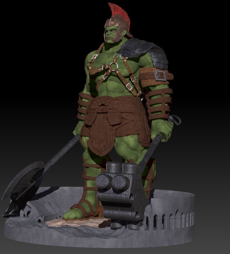 Hulk Gladiator 2024 Diorama 3D print model_21