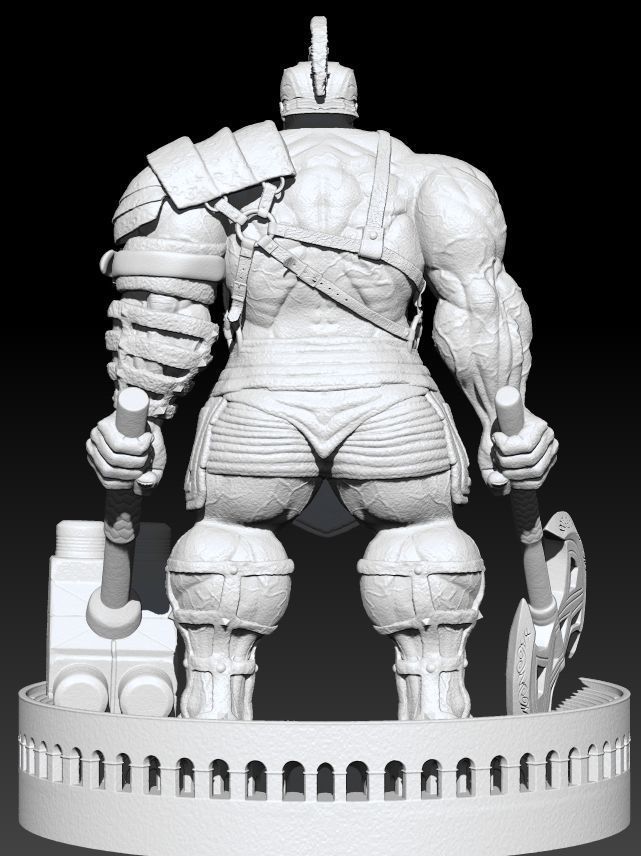 Hulk Gladiator 2024 Diorama 3D print model_5