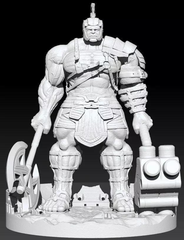 Hulk Gladiator 2024 Diorama 3D print model_0