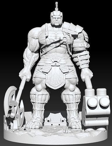 Hulk Gladiator 2024 Diorama 3D print model