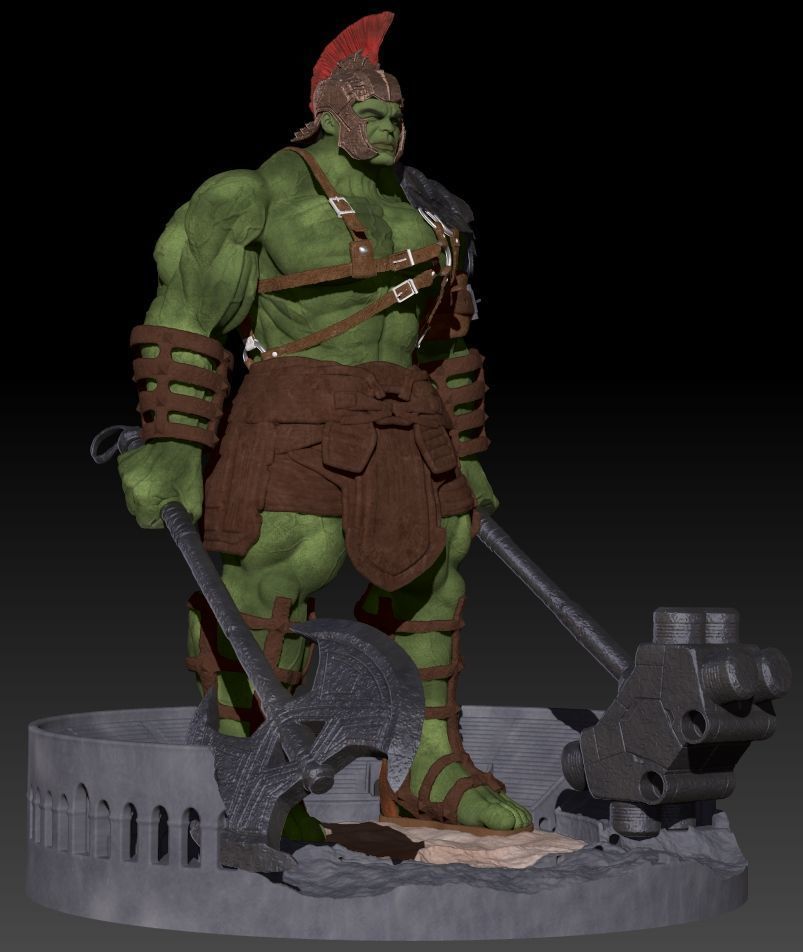 Hulk Gladiator 2024 Diorama 3D print model_20