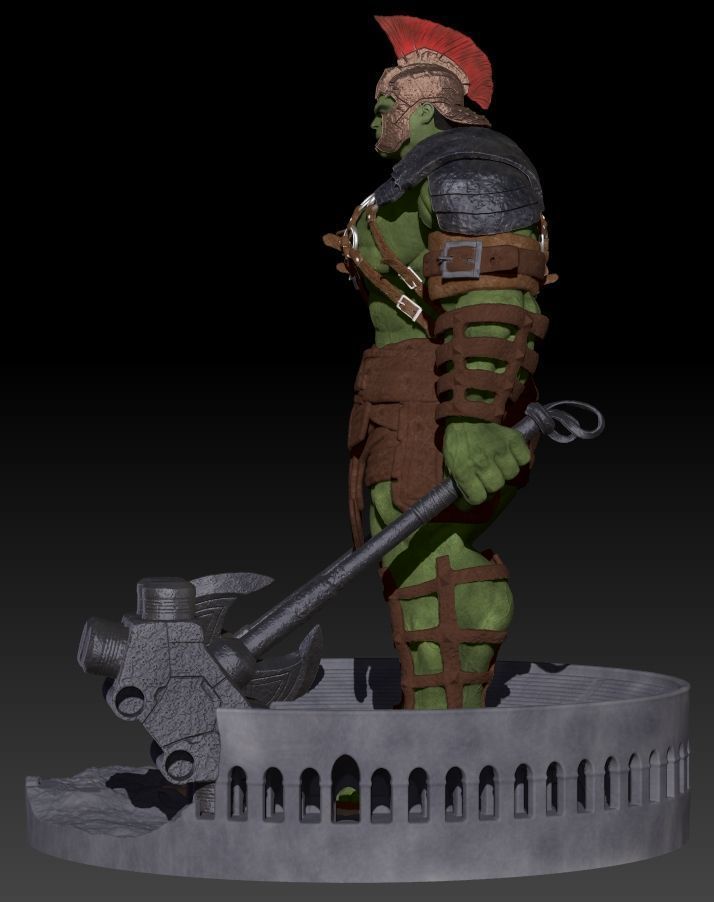 Hulk Gladiator 2024 Diorama 3D print model_17