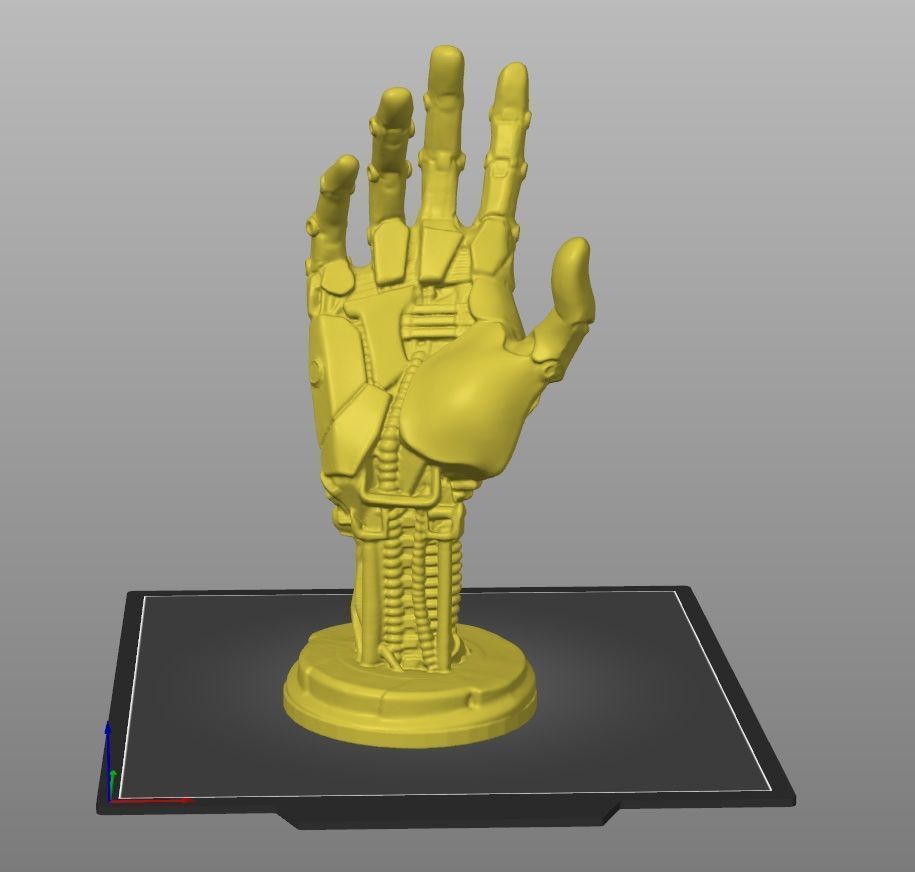 robot hand phone holder 3D print model_8