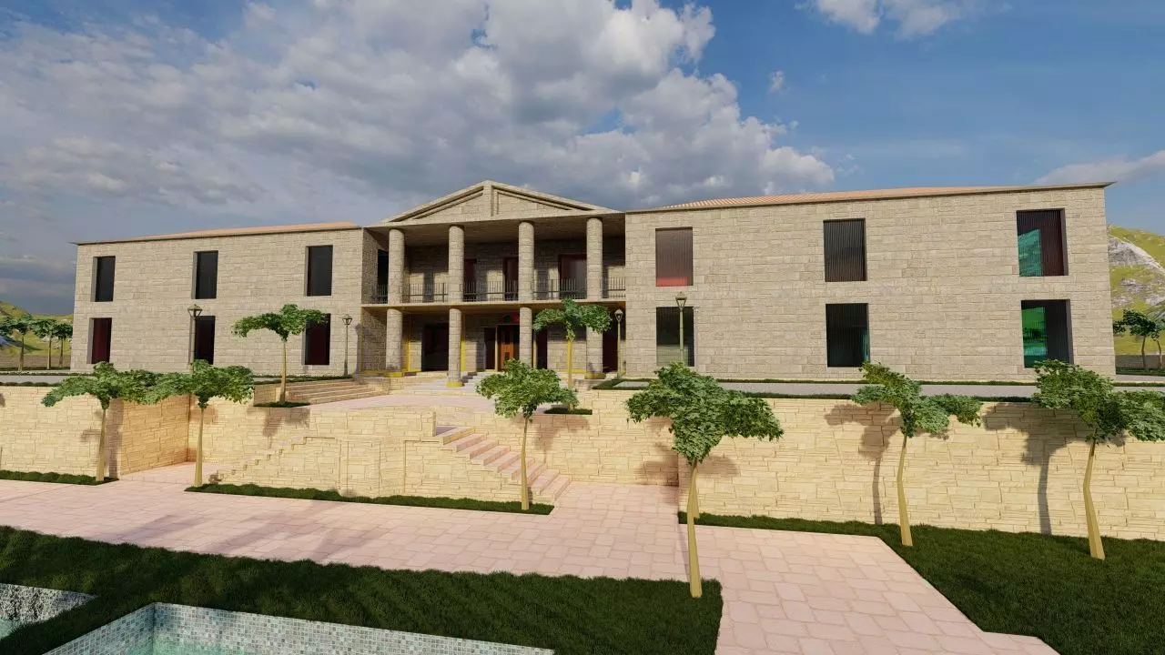 Casa Scene-villa-modern house 3D model