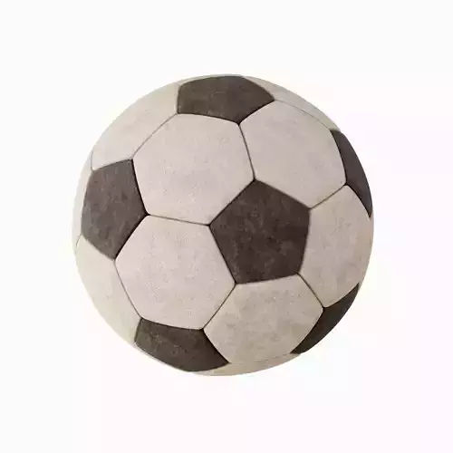 Old Leather Soccer Ball 04