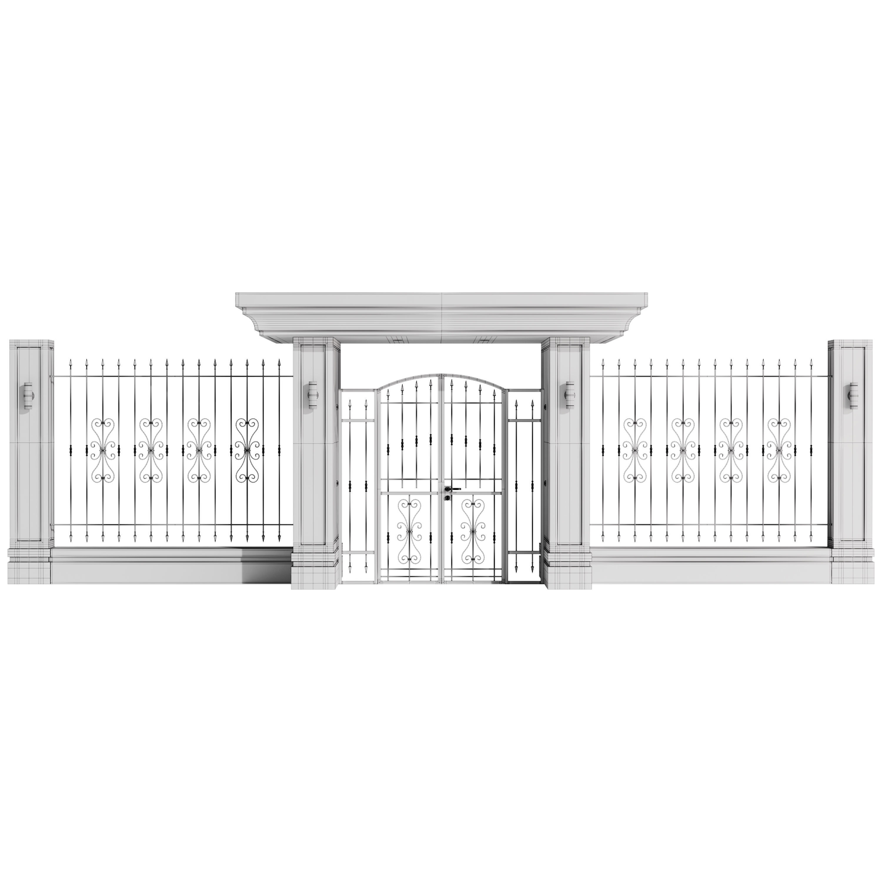 Fencing 6 3D model_14