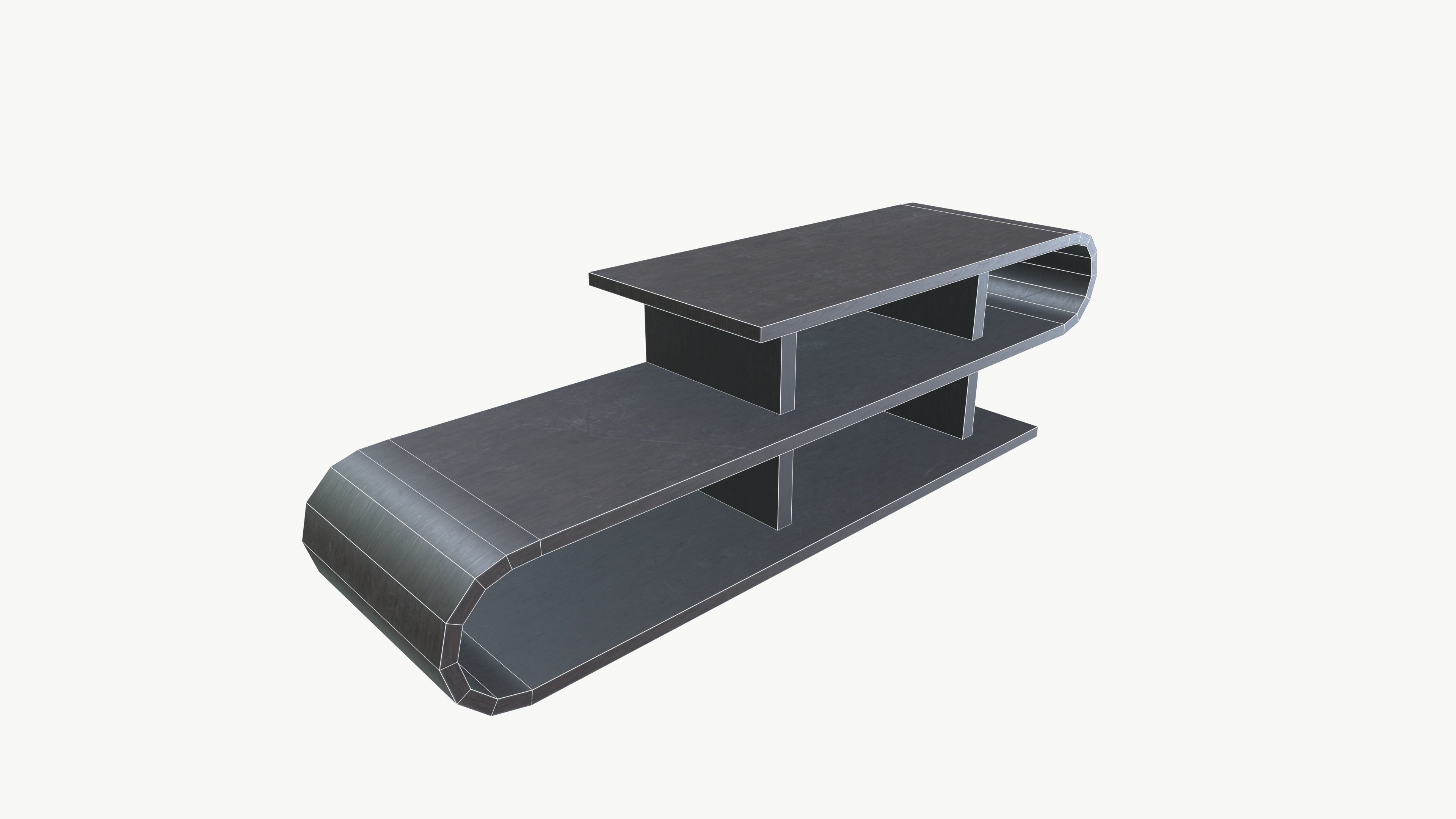 Wall Self Low-poly 3D model_6