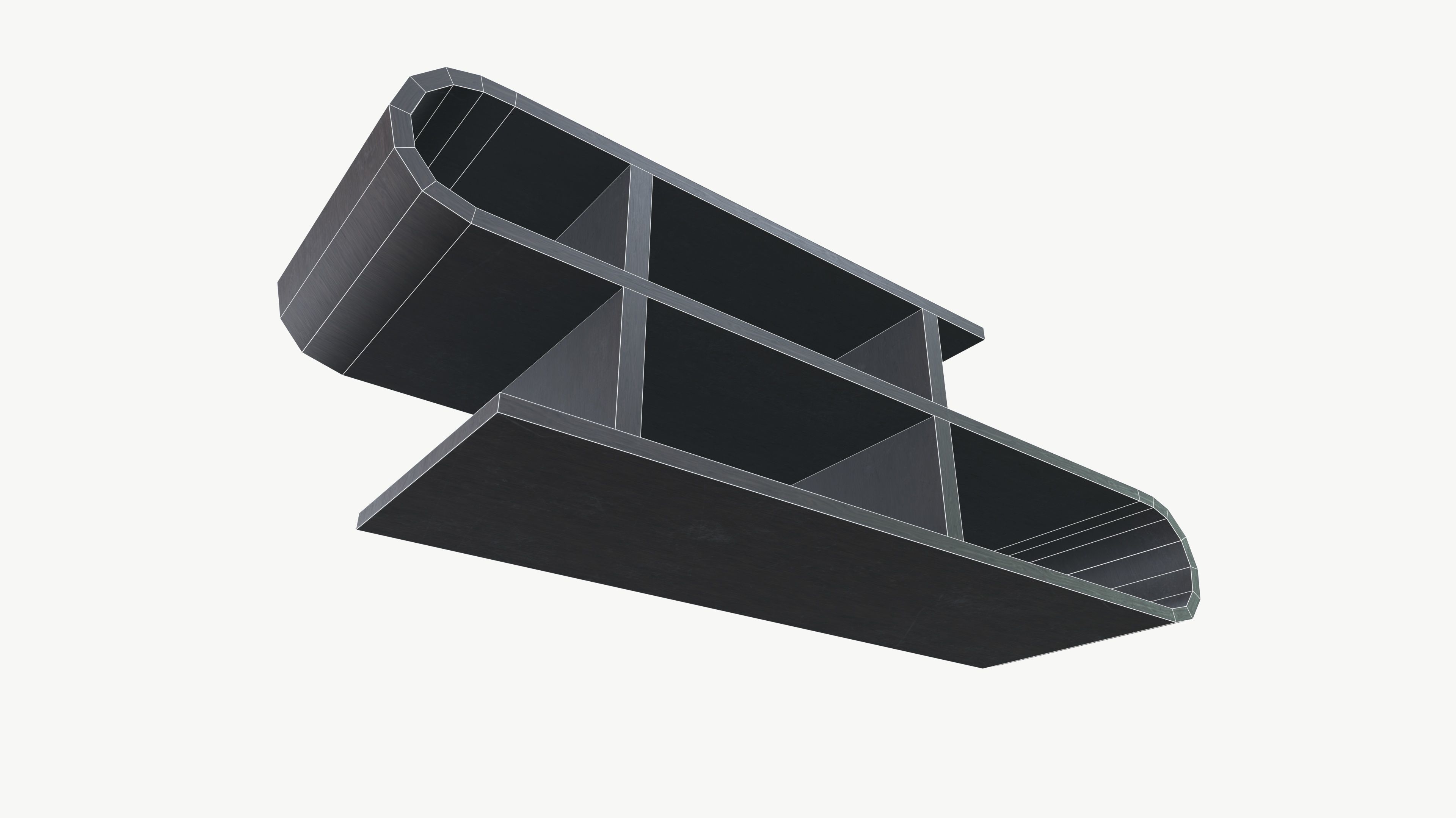 Wall Self Low-poly 3D model_8