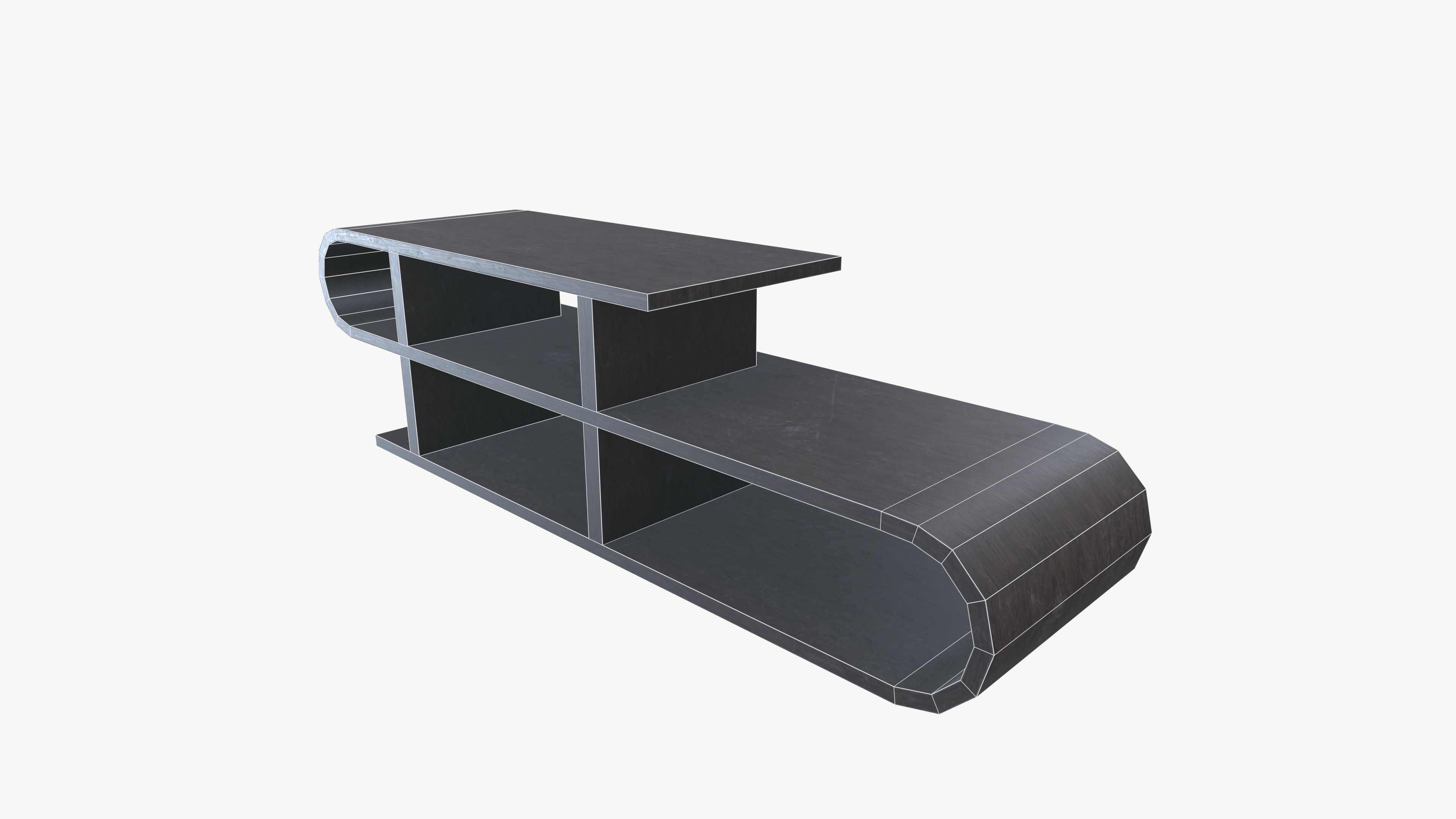 Wall Self Low-poly 3D model_7