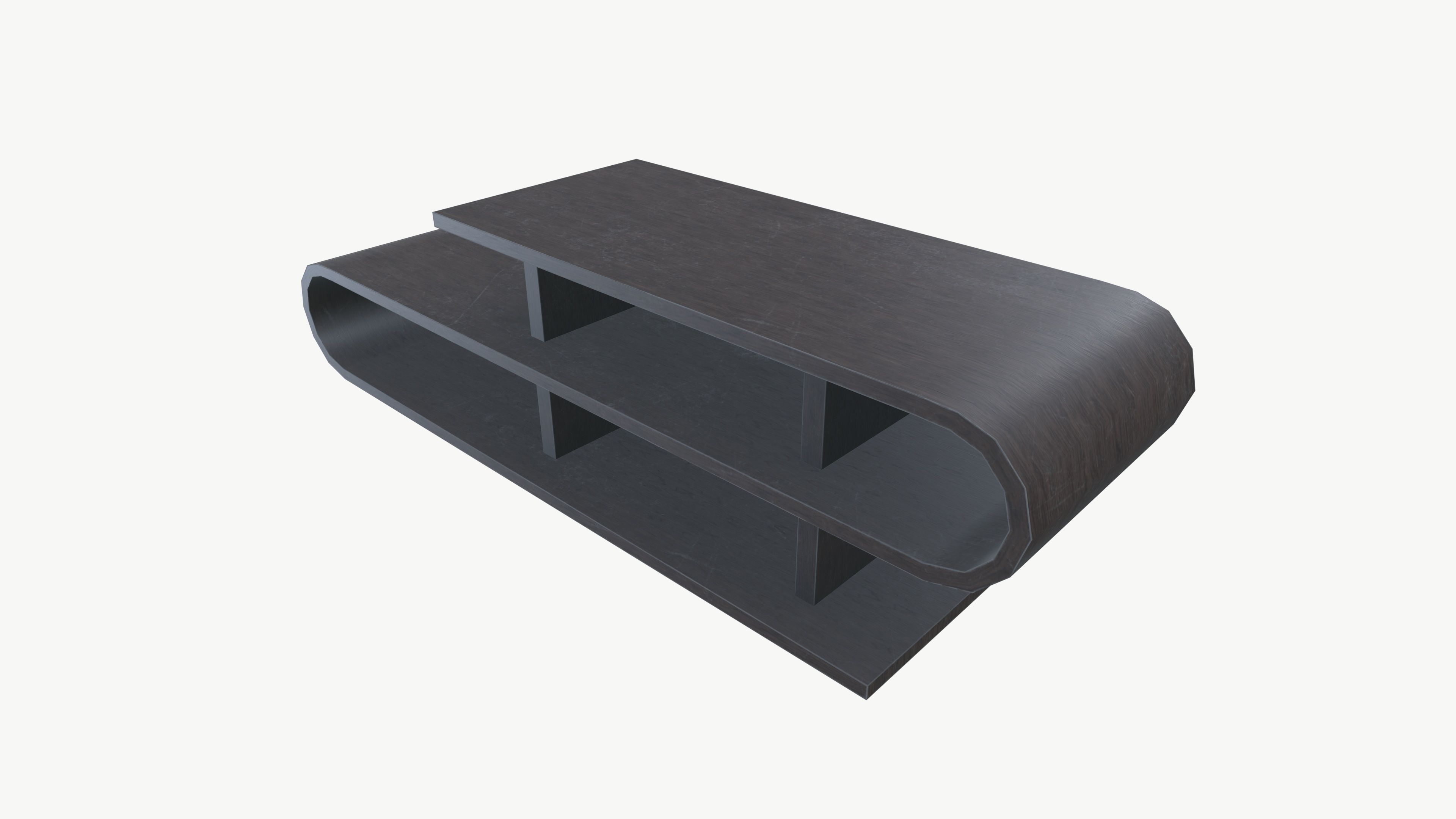 Wall Self Low-poly 3D model_2