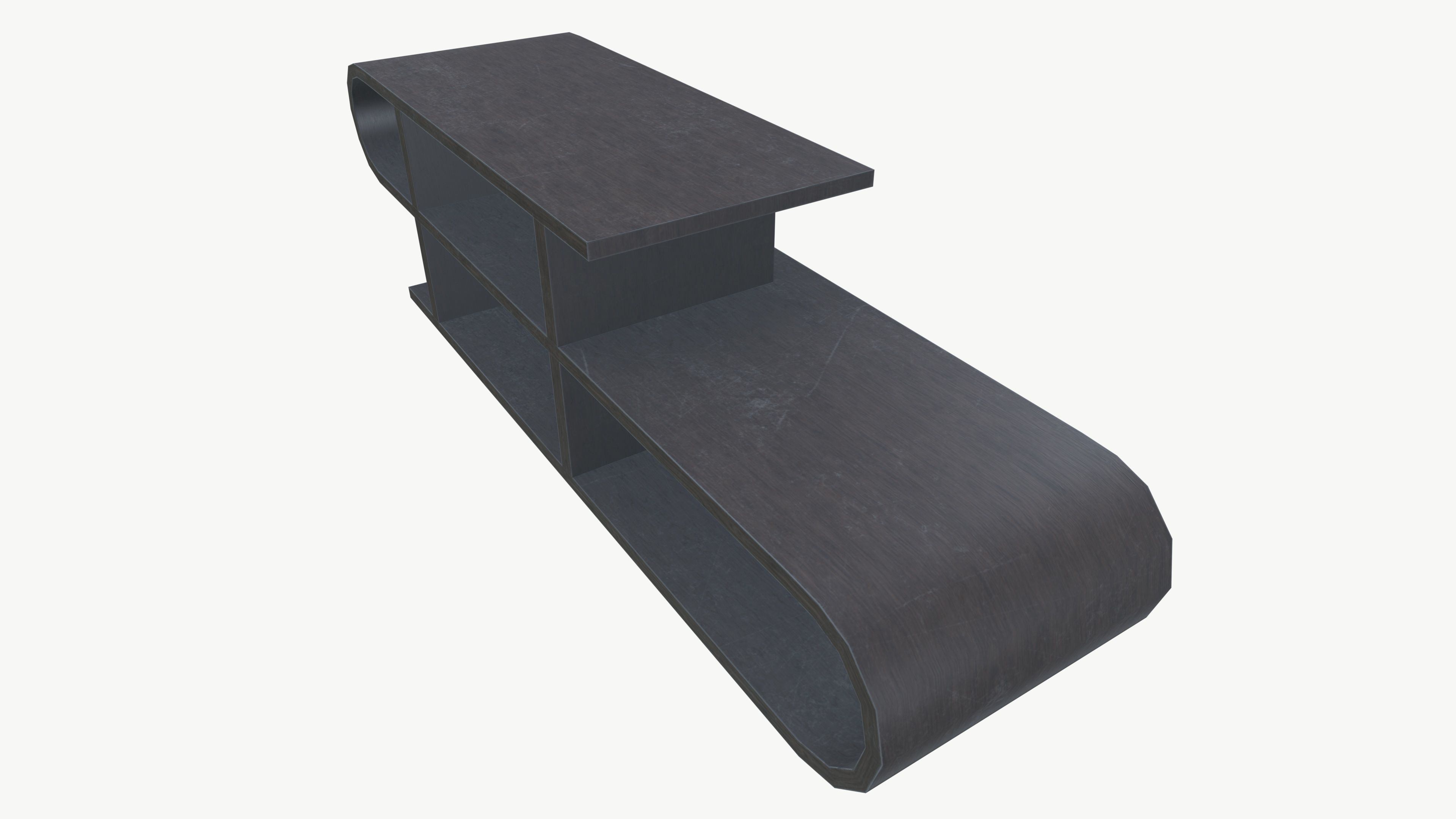 Wall Self Low-poly 3D model_4