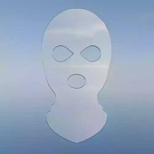 Balaclava Cromada 3D