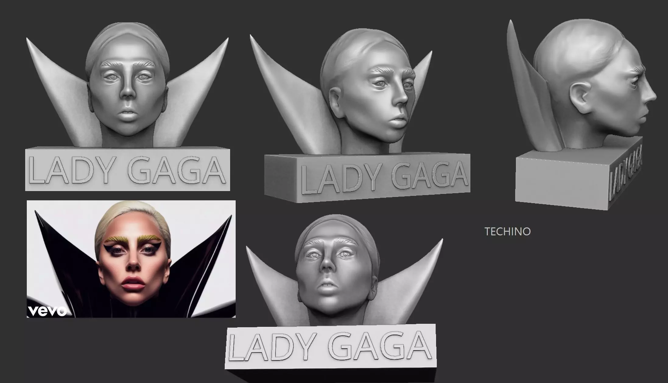 Lady Gaga Disease   3D print model_0
