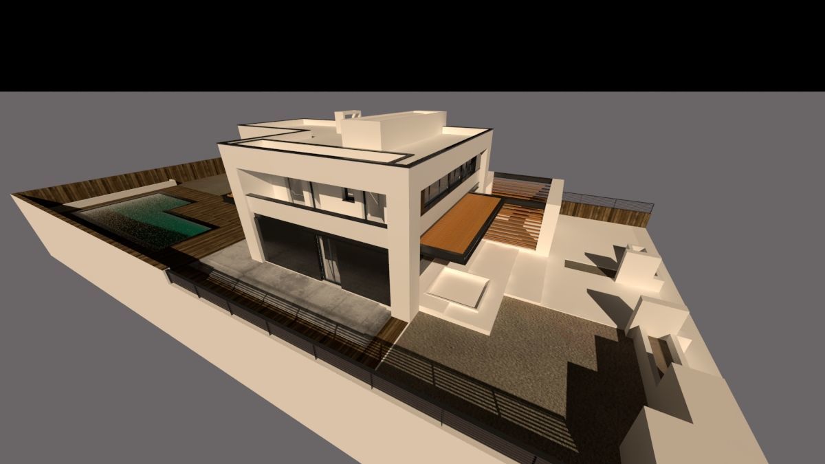 Casa Scene-villa-modern house 3D model_14