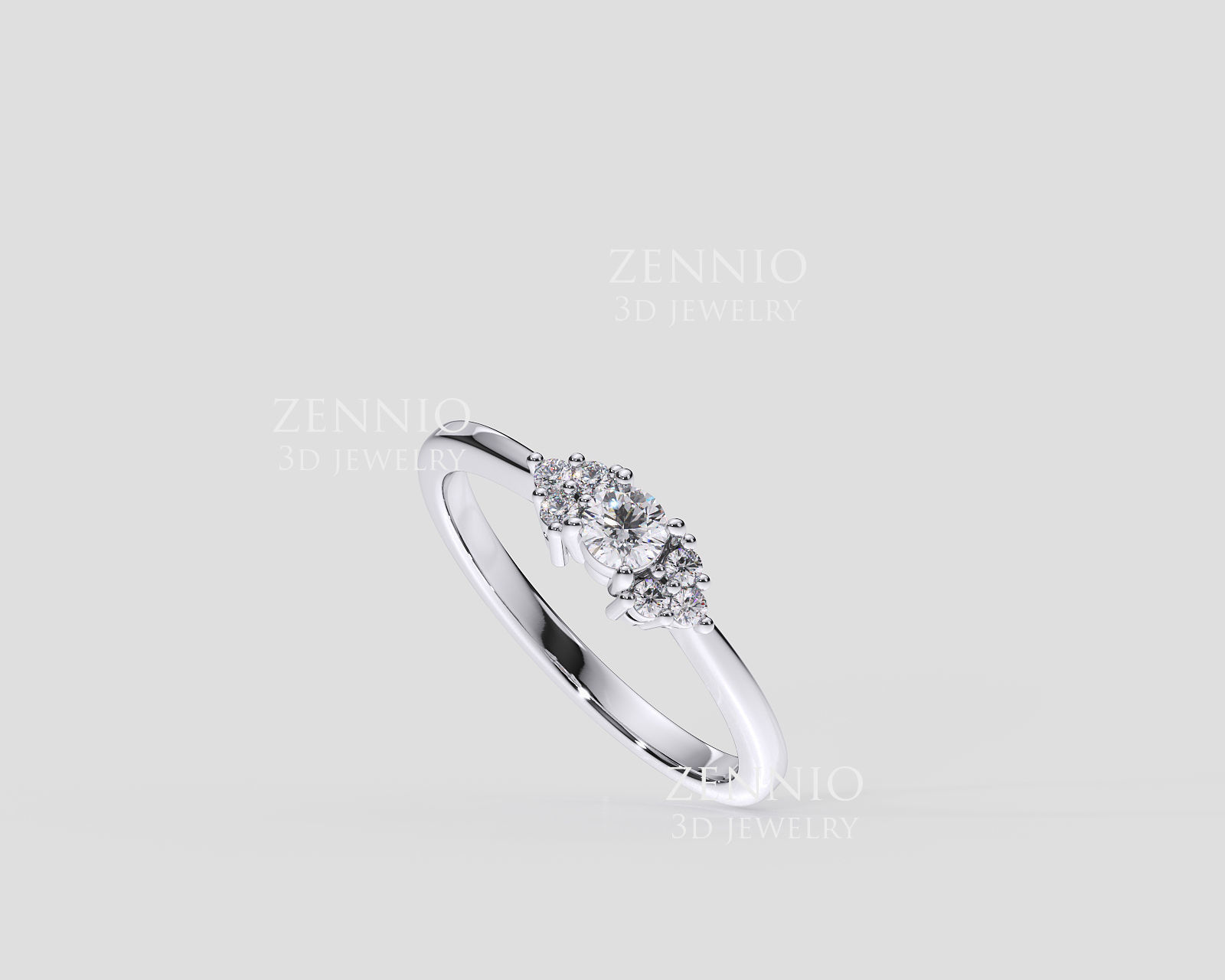 ZDR0274 couple ring 3D print model_1