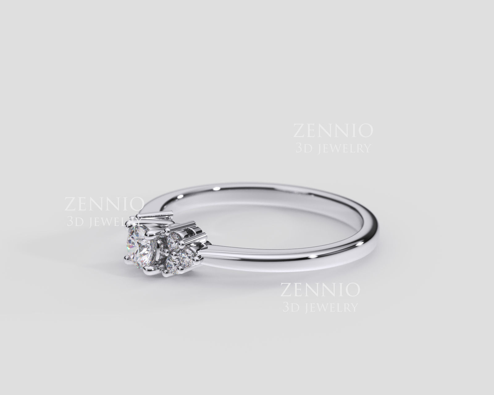 ZDR0274 couple ring 3D print model_6