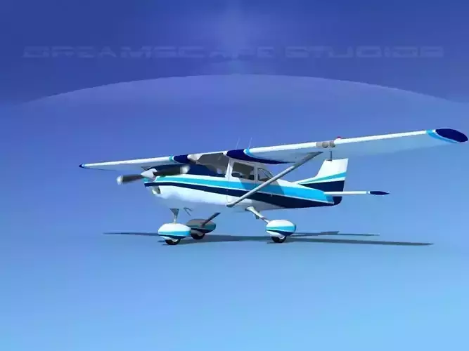Cessna 172 Skyhawk 1967 V03 3D model
