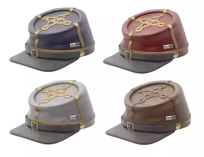 US Civil War Cap 3D model