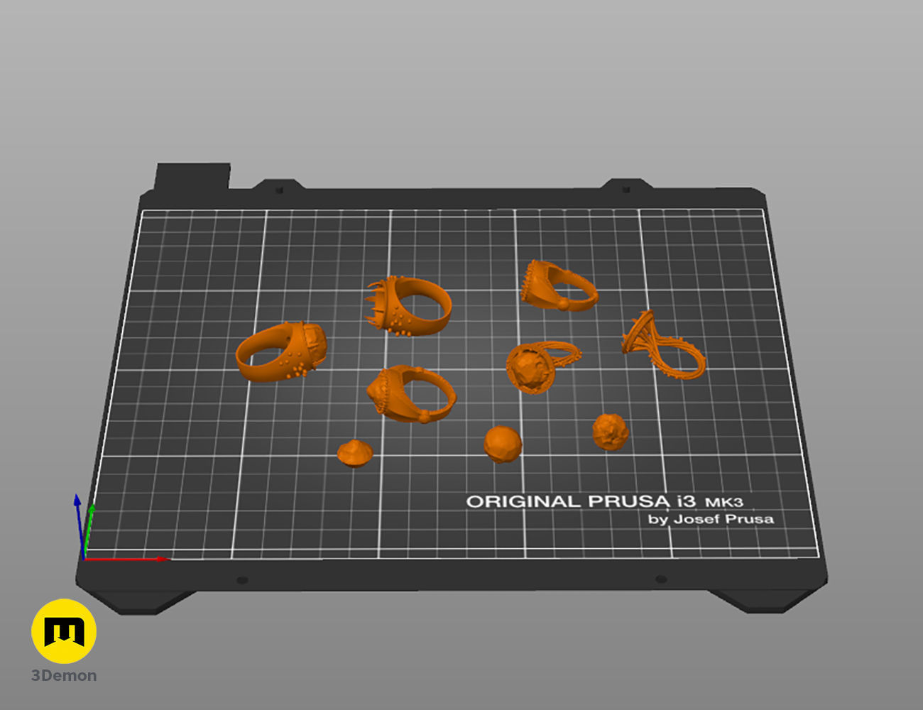 Rings of Power - 3 Elven Rings 3D print model_6