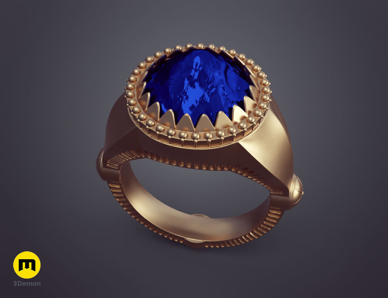 Rings of Power - 3 Elven Rings 3D print model_2