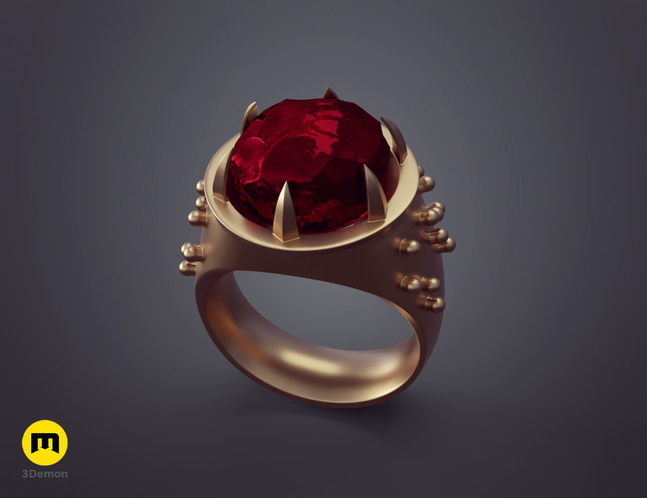 Rings of Power - 3 Elven Rings 3D print model_1