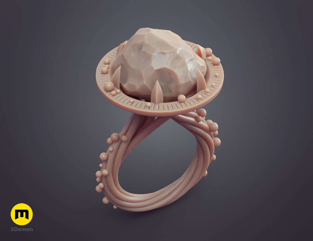 Rings of Power - 3 Elven Rings 3D print model_15