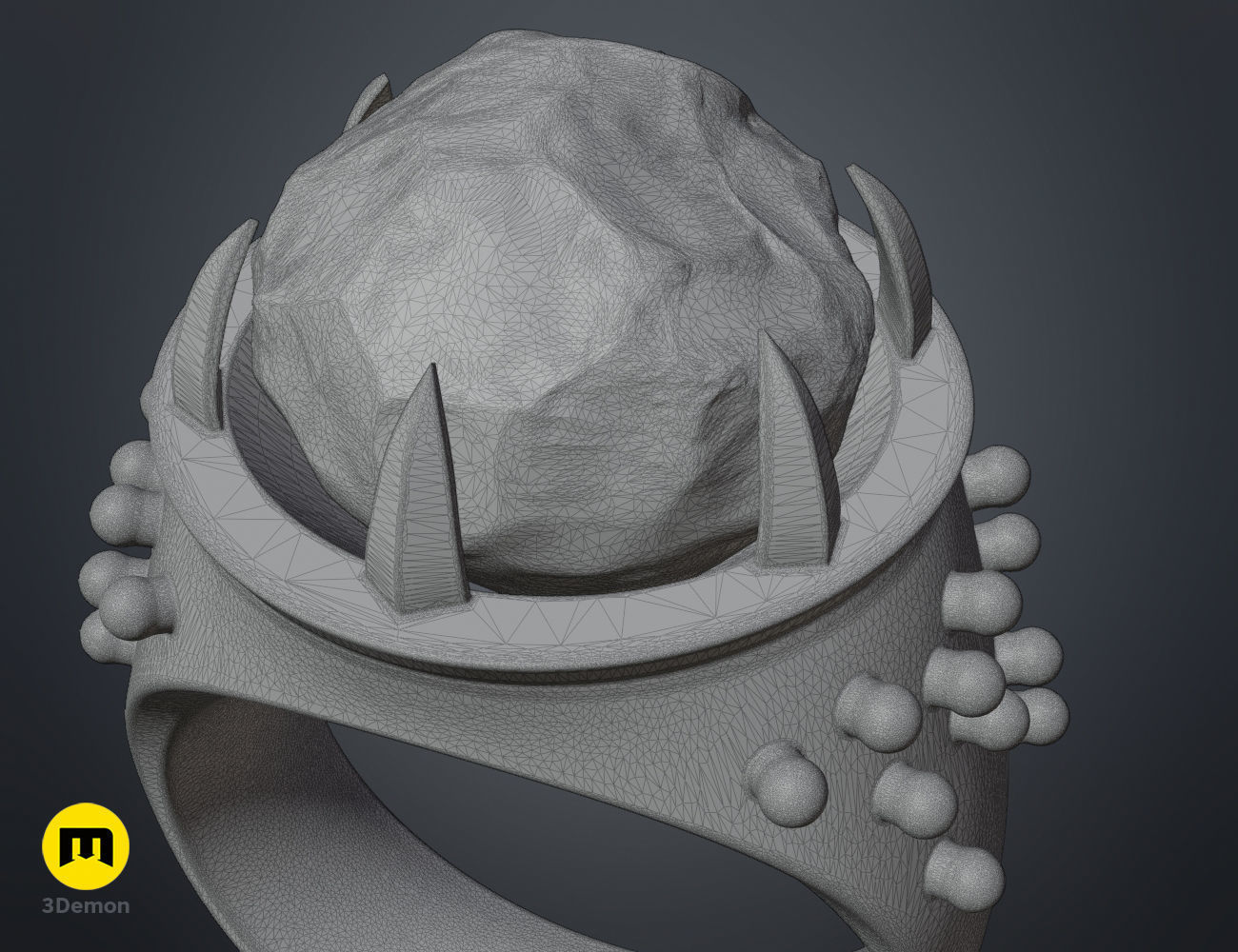 Rings of Power - 3 Elven Rings 3D print model_18