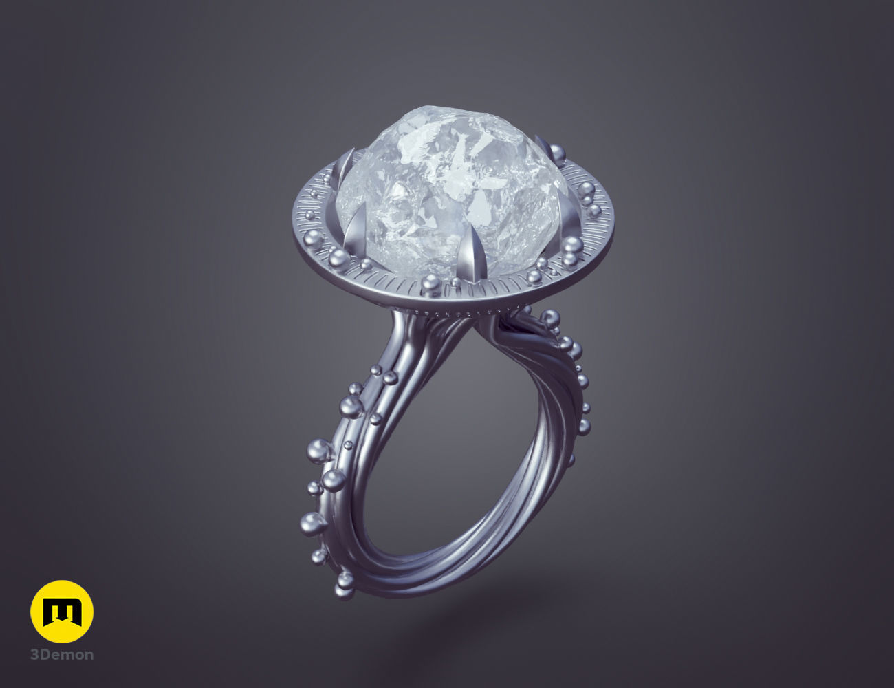 Rings of Power - 3 Elven Rings 3D print model_3