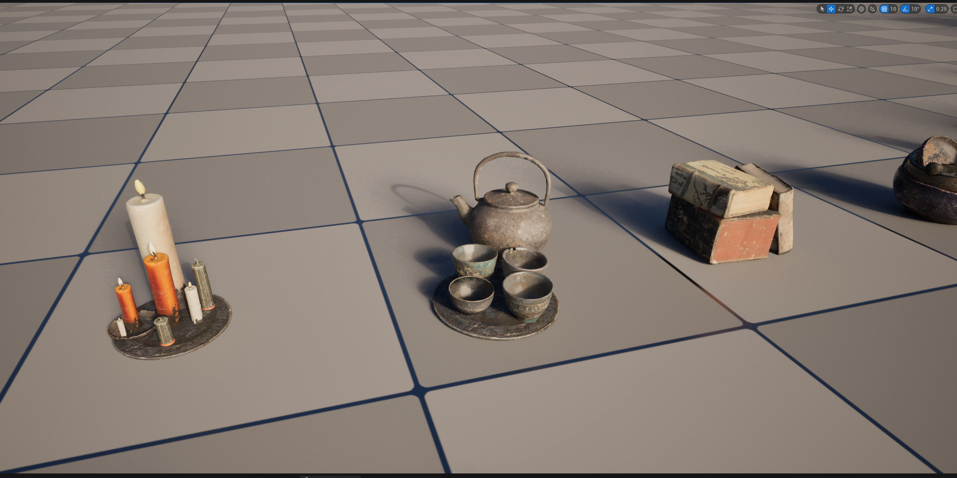 Wind Temple Low-poly 3D model_25