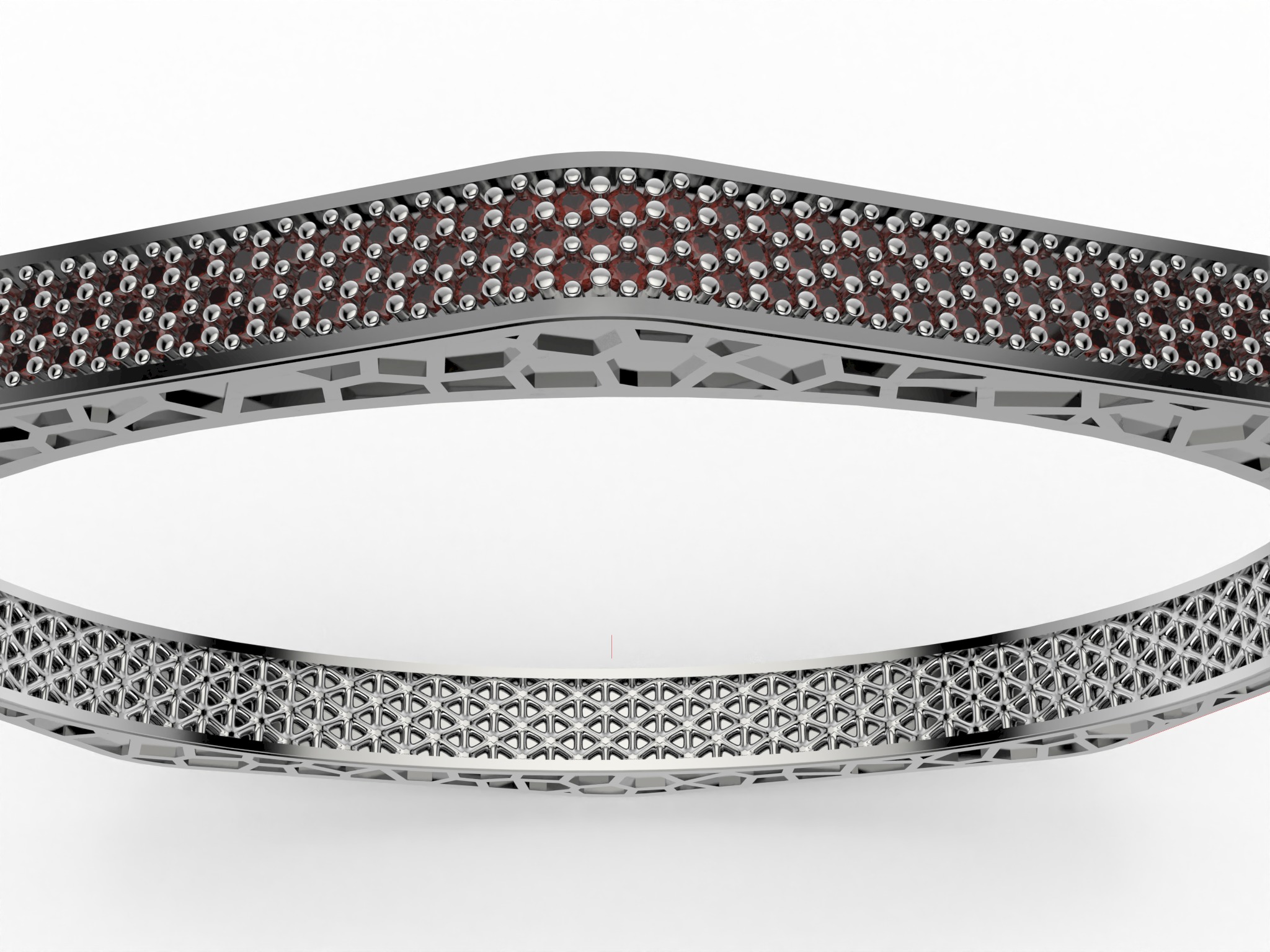 Designer Diamond Bracelet 3D print model_5