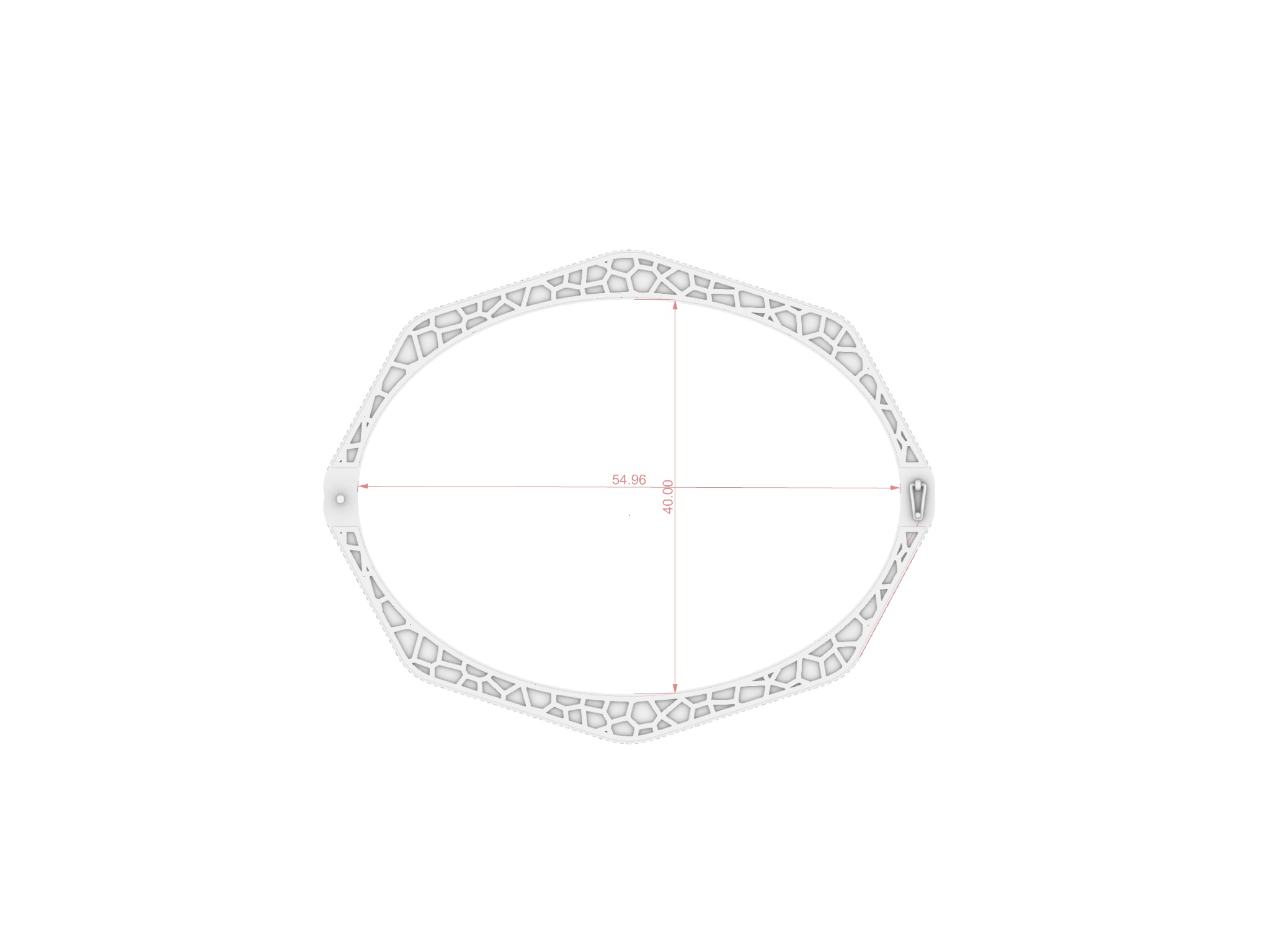 Designer Diamond Bracelet 3D print model_3