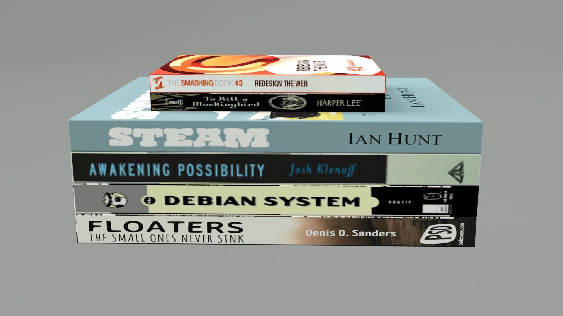 Books A1 Free 3D model_6