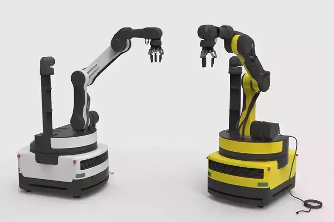 Industrial Robot arm  3D model