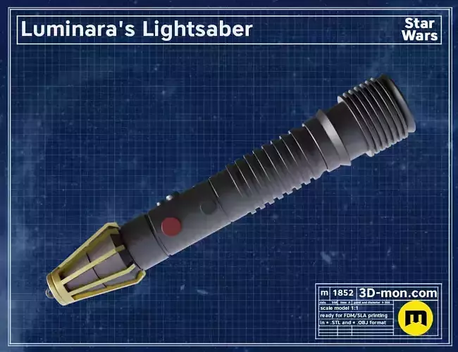 Luminara Unduli lightsaber
