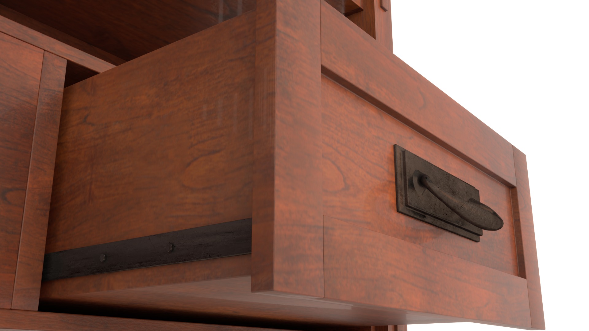 Craftsman Style TV Stand 3D model_17