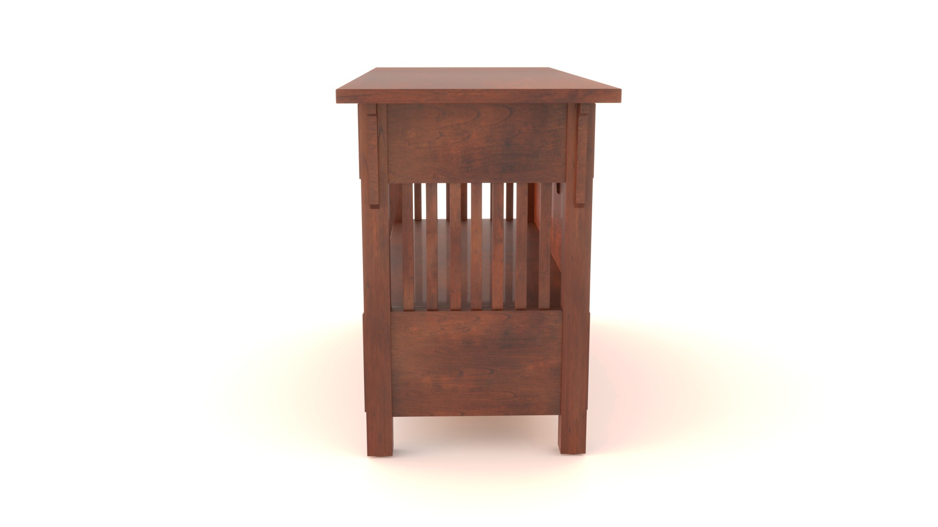 Craftsman Style TV Stand 3D model_5