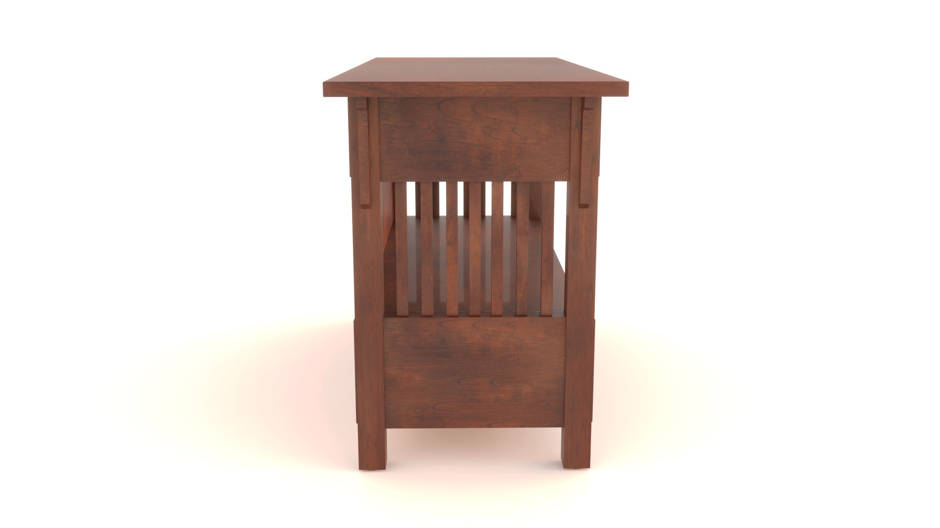 Craftsman Style TV Stand 3D model_13