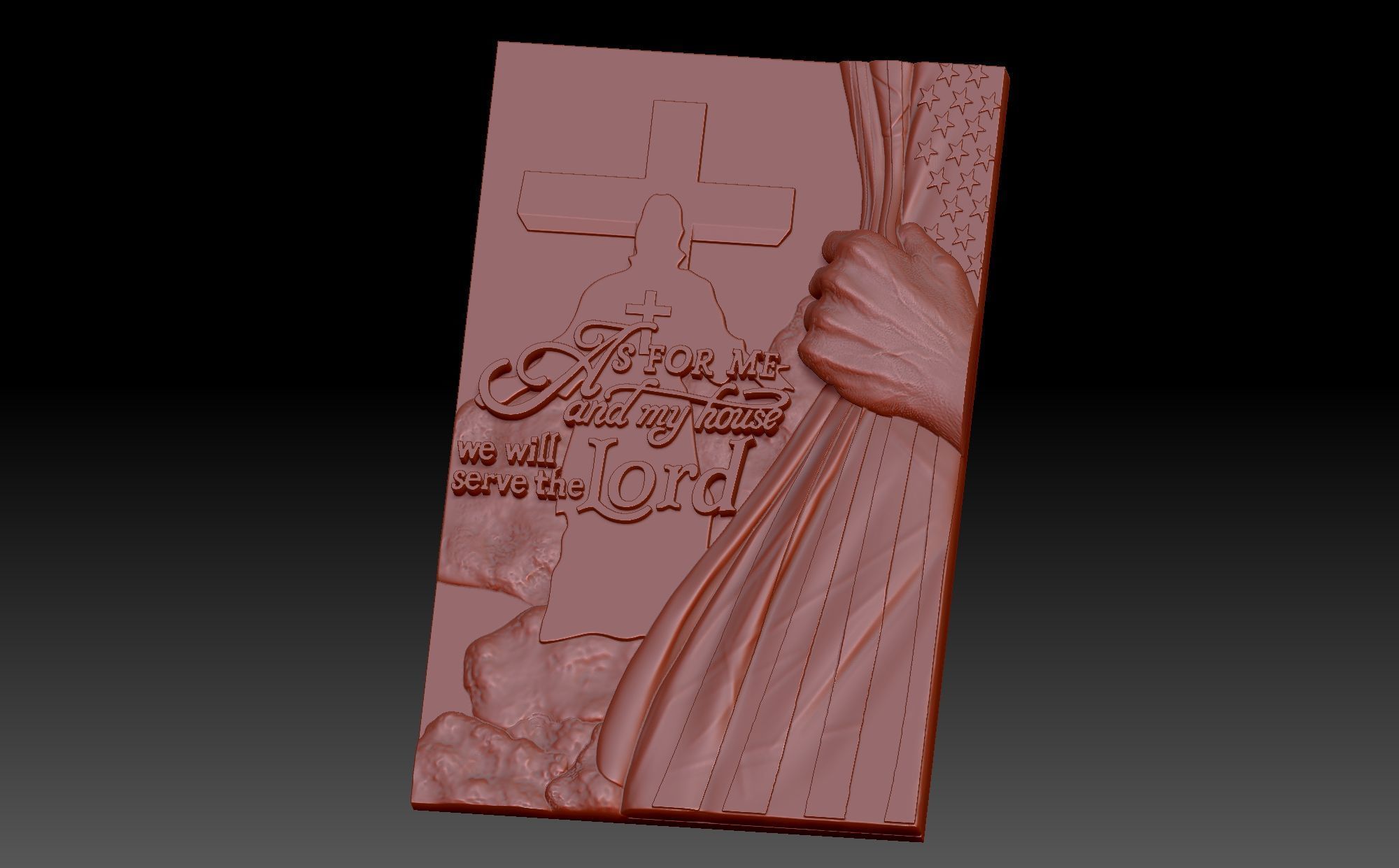 Cross  3D print model_4