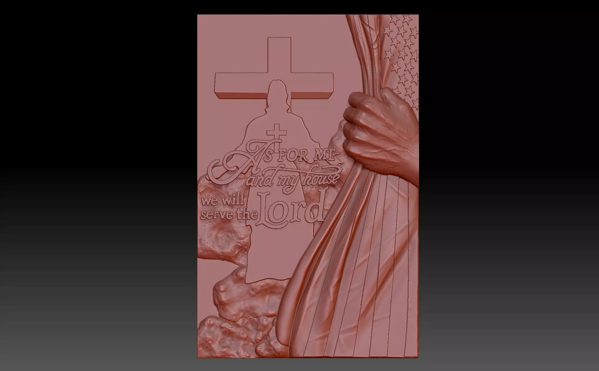 Cross  3D print model_0