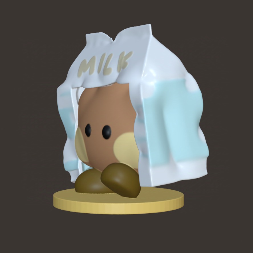 BT21 Minini Halloween Edition - Milky Shooky Mini Figurine 3D print model_1