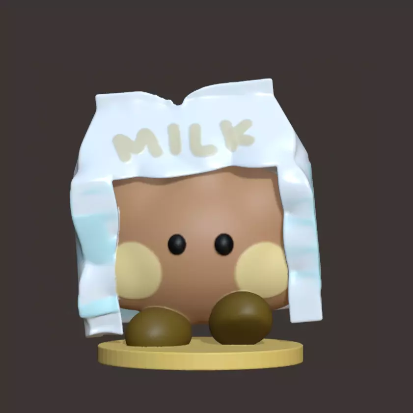 BT21 Minini Halloween Edition - Milky Shooky Mini Figurine 3D print model_0