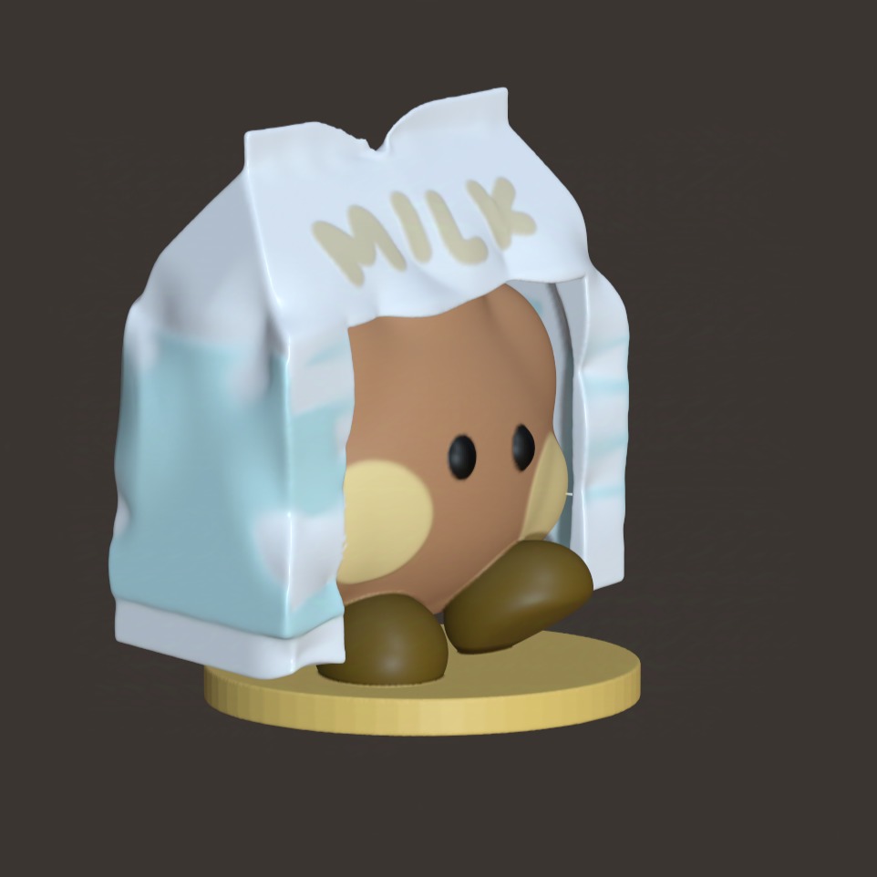 BT21 Minini Halloween Edition - Milky Shooky Mini Figurine 3D print model_2